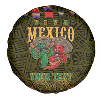 Personalized Mexico Cinco De Mayo Spare Tire Cover Chilli Pepper and Cactus