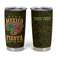 Personalized Mexico Cinco De Mayo Tumbler Cup Chilli Pepper and Cactus