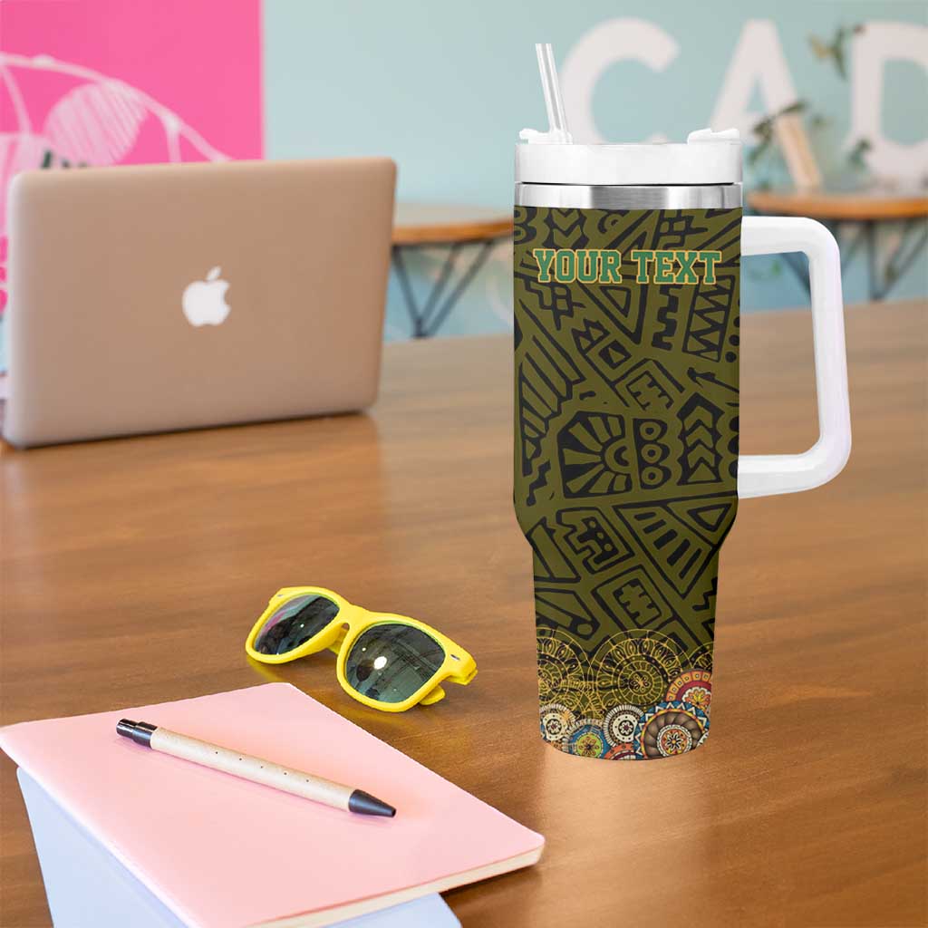 Personalized Mexico Cinco De Mayo Tumbler With Handle Chilli Pepper and Cactus