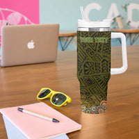 Personalized Mexico Cinco De Mayo Tumbler With Handle Chilli Pepper and Cactus