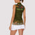 Personalized Mexico Cinco De Mayo Women Sleeveless Polo Shirt Chilli Pepper and Cactus
