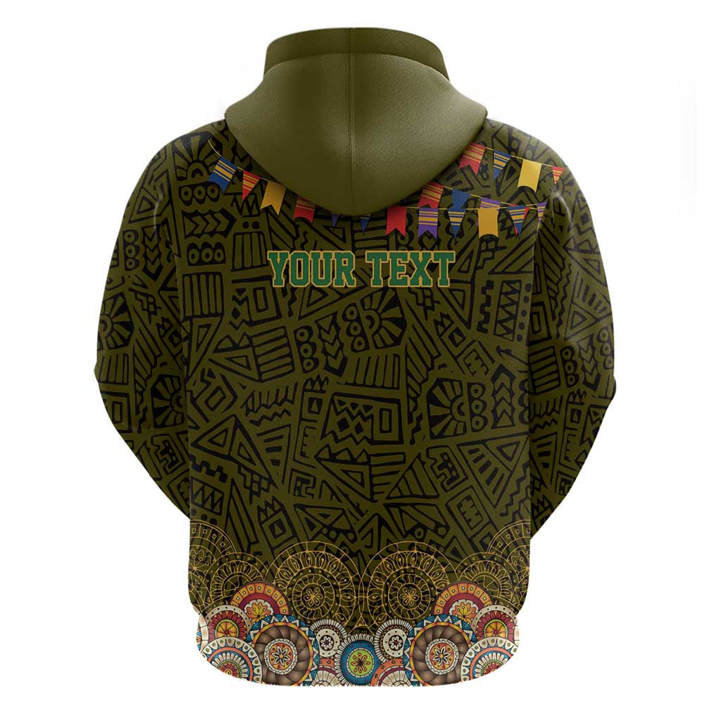 Personalized Mexico Cinco De Mayo Zip Hoodie Chilli Pepper and Cactus