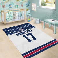 Custom USA Ice Hockey Area Rug Sporty Style Go Champions