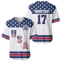 Custom USA Ice Hockey Baseball Jersey Sporty Style Go Champions