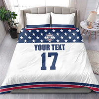 Custom USA Ice Hockey Bedding Set Sporty Style Go Champions