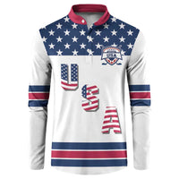 Custom USA Ice Hockey Button Sweatshirt Sporty Style Go Champions
