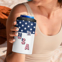 Custom USA Ice Hockey 4 in 1 Can Cooler Tumbler Sporty Style Go Champions
