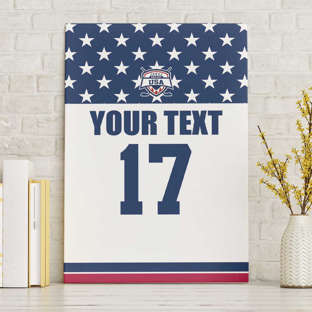 Custom USA Ice Hockey Canvas Wall Art Sporty Style Go Champions