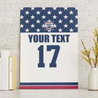 Custom USA Ice Hockey Canvas Wall Art Sporty Style Go Champions