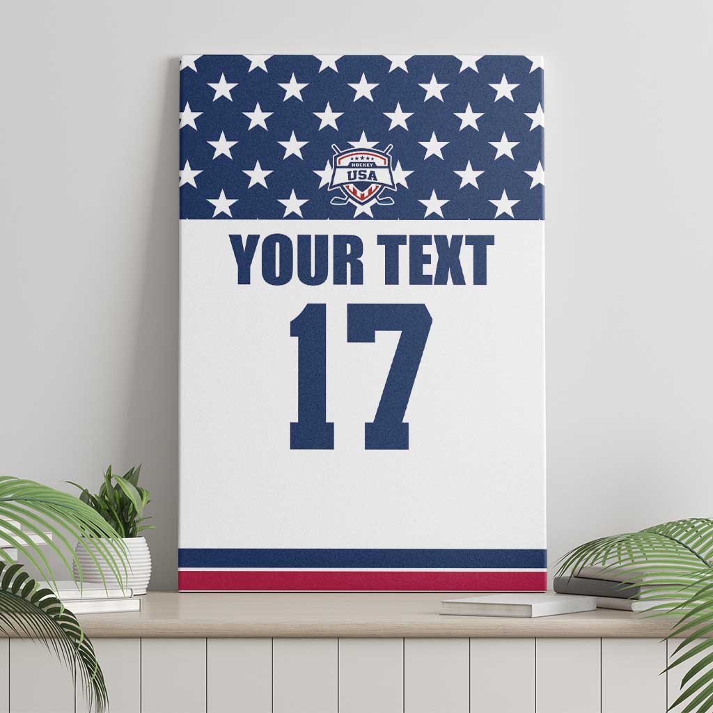 Custom USA Ice Hockey Canvas Wall Art Sporty Style Go Champions