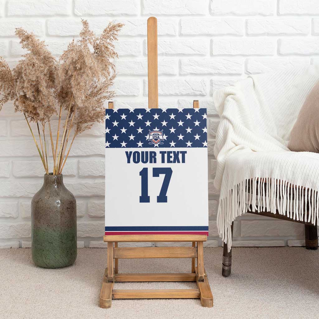 Custom USA Ice Hockey Canvas Wall Art Sporty Style Go Champions