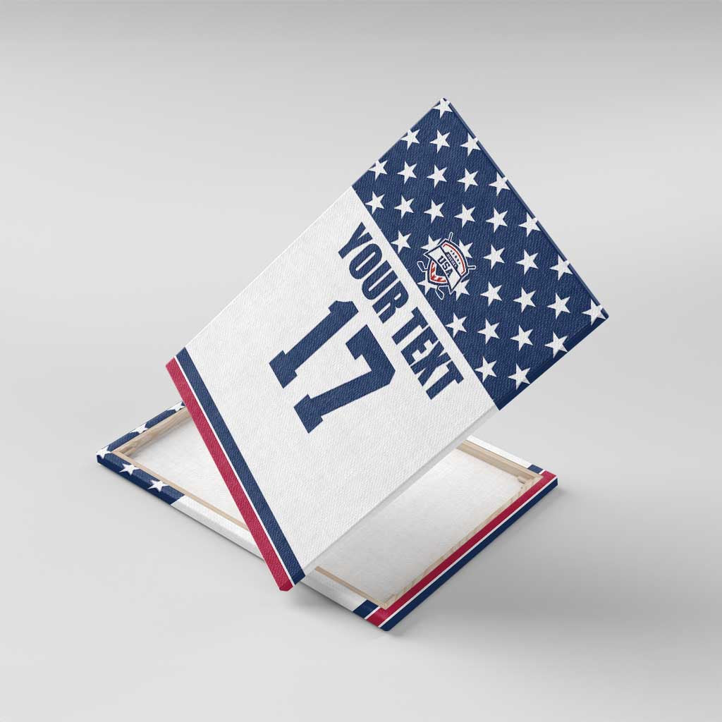 Custom USA Ice Hockey Canvas Wall Art Sporty Style Go Champions