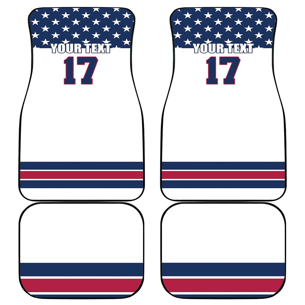Custom USA Ice Hockey Car Mats Sporty Style Go Champions