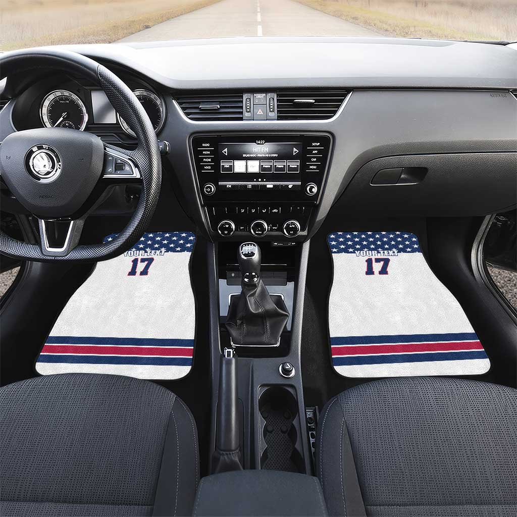 Custom USA Ice Hockey Car Mats Sporty Style Go Champions