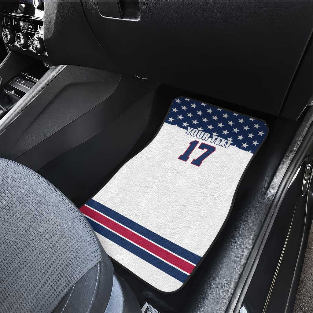 Custom USA Ice Hockey Car Mats Sporty Style Go Champions