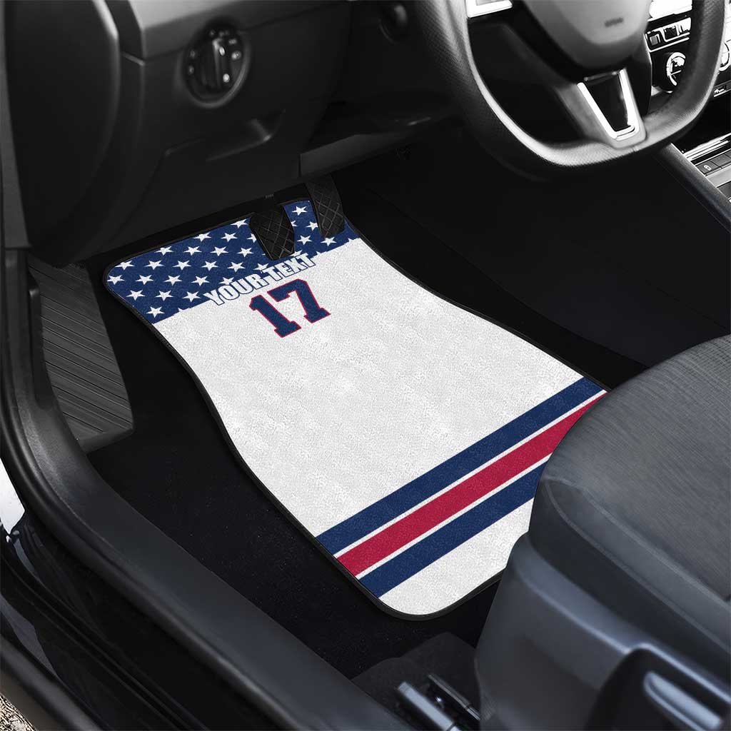 Custom USA Ice Hockey Car Mats Sporty Style Go Champions