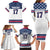 Custom USA Ice Hockey Family Matching Long Sleeve Bodycon Dress and Hawaiian Shirt Sporty Style Go Champions
