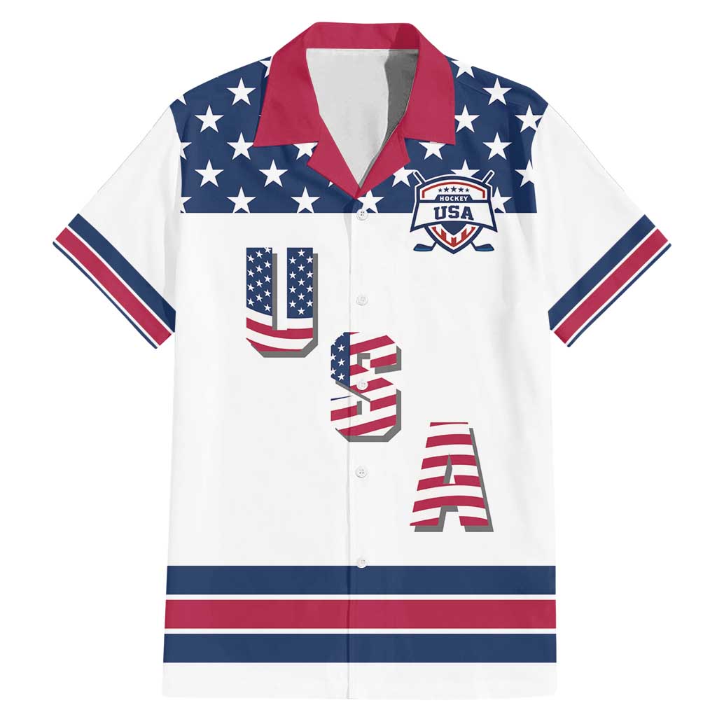 Custom USA Ice Hockey Family Matching Mermaid Dress and Hawaiian Shirt Sporty Style Go Champions