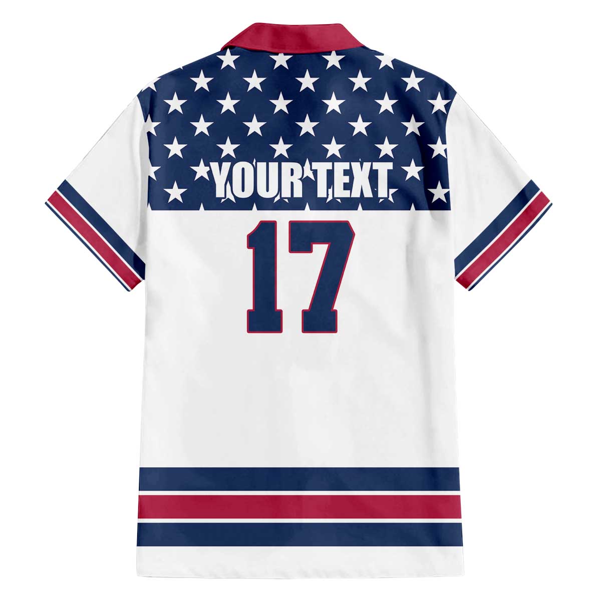Custom USA Ice Hockey Family Matching Off The Shoulder Long Sleeve Dress and Hawaiian Shirt Sporty Style Go Champions