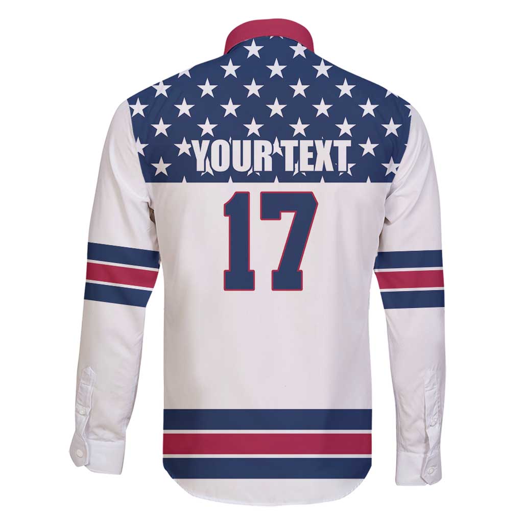 Custom USA Ice Hockey Family Matching Tank Maxi Dress and Hawaiian Shirt Sporty Style Go Champions