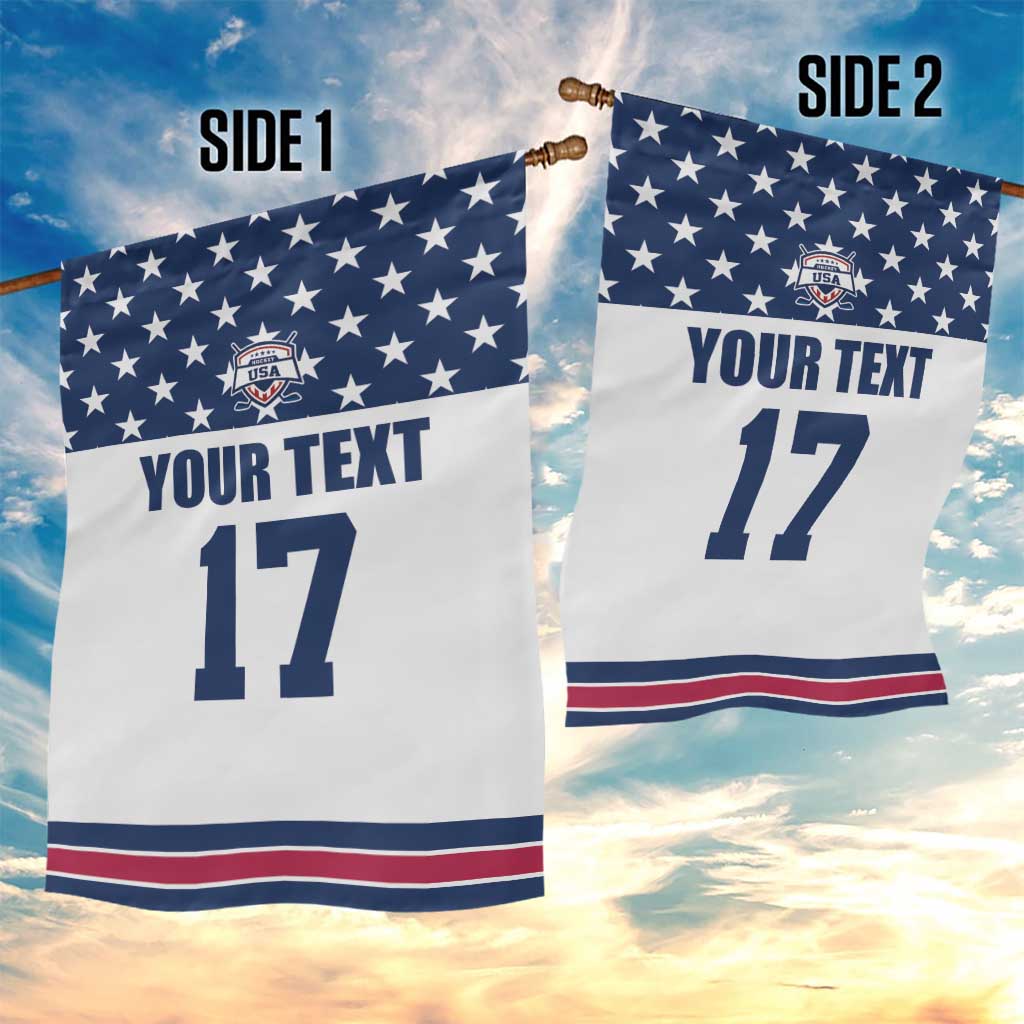 Custom USA Ice Hockey Garden Flag Sporty Style Go Champions