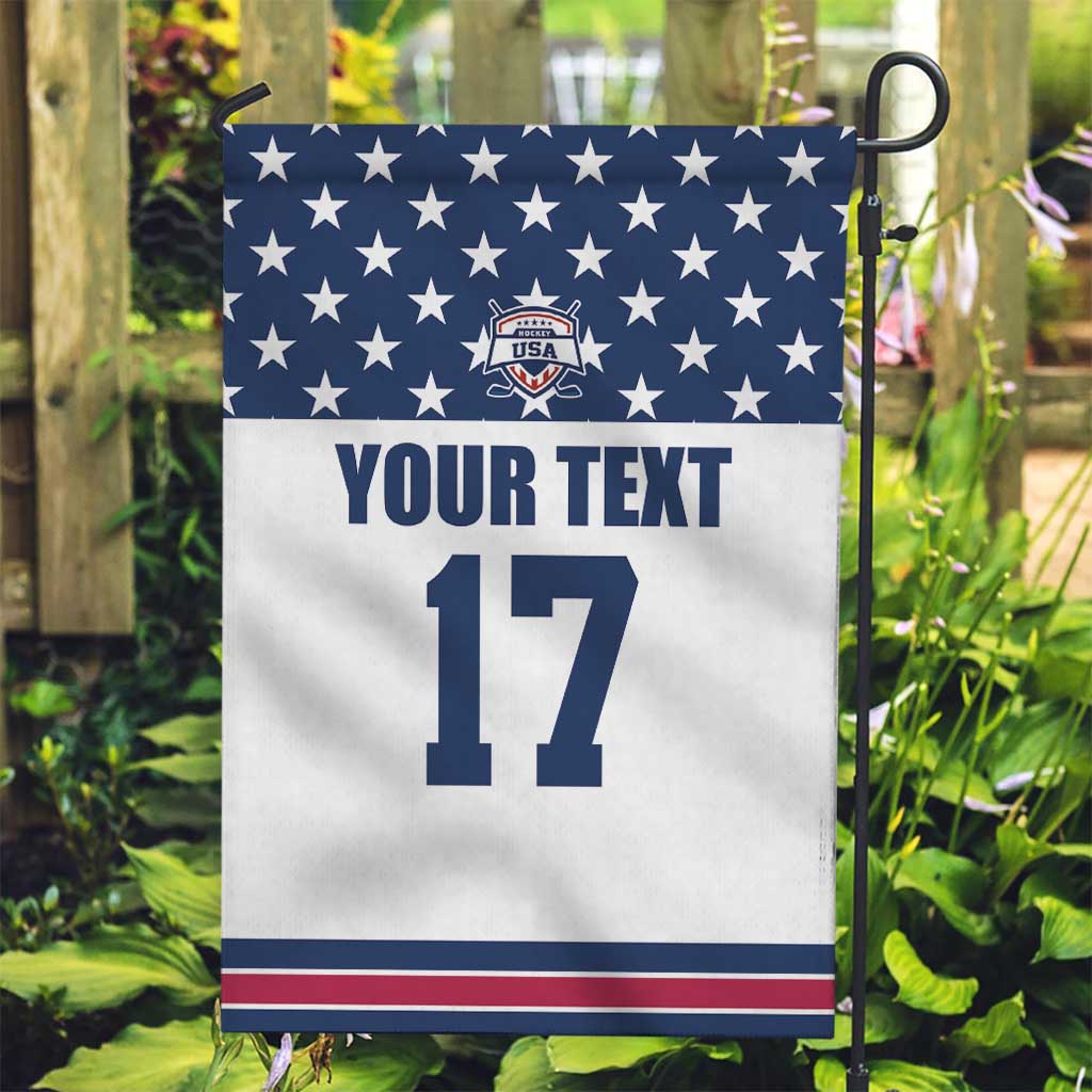 Custom USA Ice Hockey Garden Flag Sporty Style Go Champions