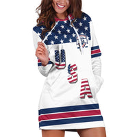 Custom USA Ice Hockey Hoodie Dress Sporty Style Go Champions