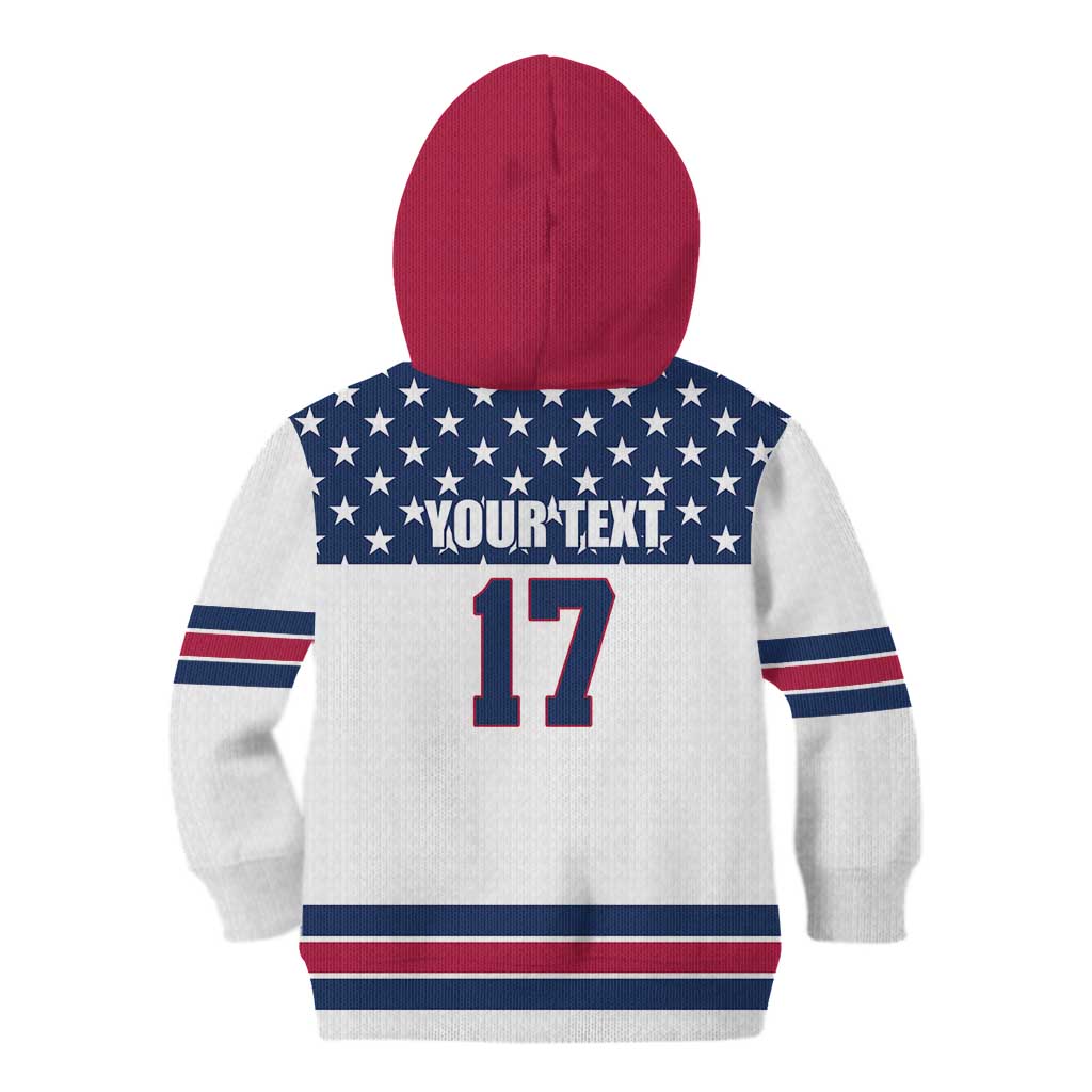 Custom USA Ice Hockey Kid Hoodie Sporty Style Go Champions