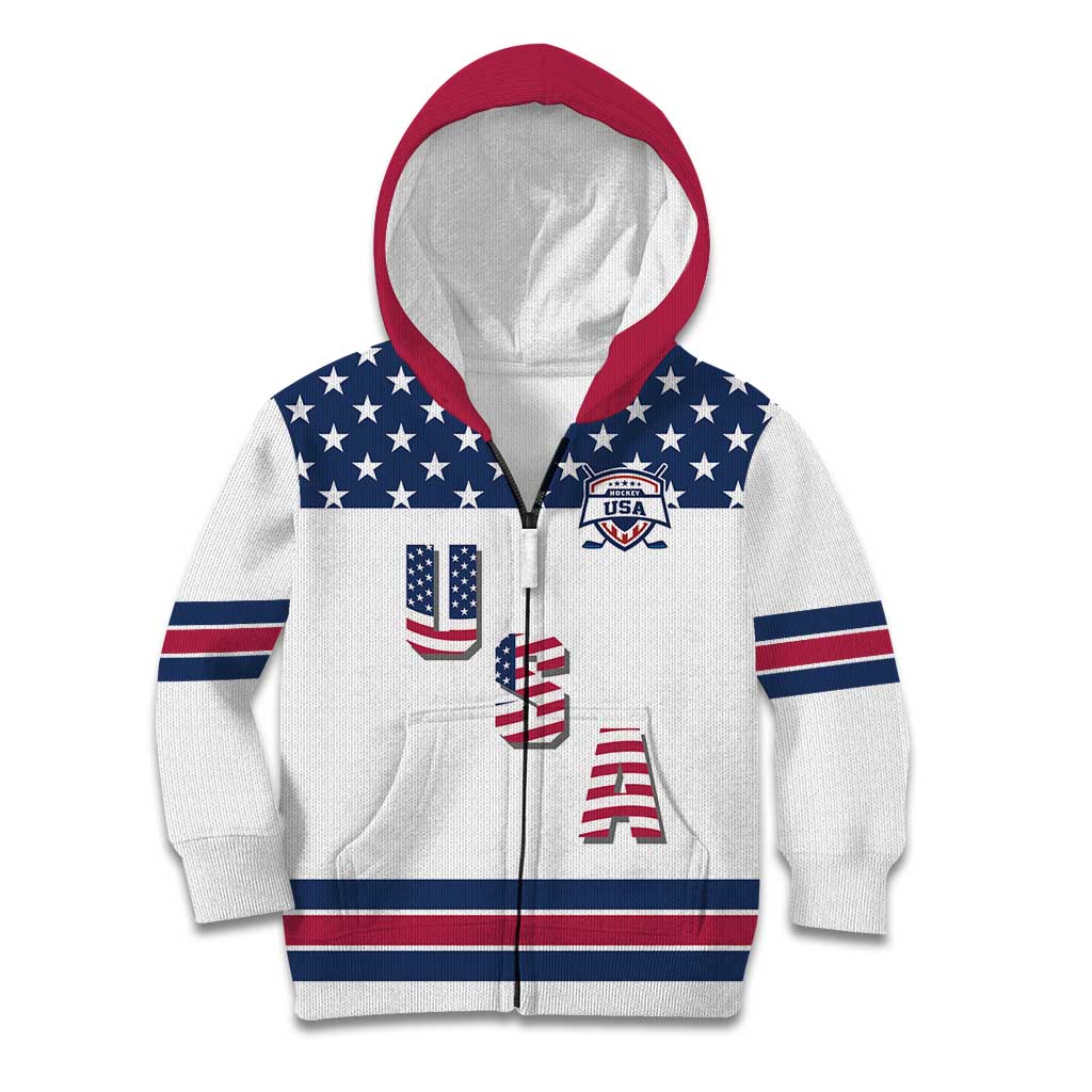 Custom USA Ice Hockey Kid Hoodie Sporty Style Go Champions
