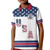 Custom USA Ice Hockey Kid Polo Shirt Sporty Style Go Champions