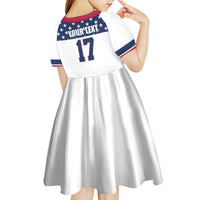 Custom USA Ice Hockey Kid Short Sleeve Dress Sporty Style Go Champions