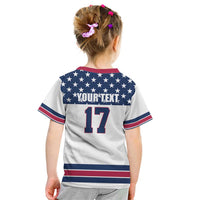Custom USA Ice Hockey Kid T Shirt Sporty Style Go Champions