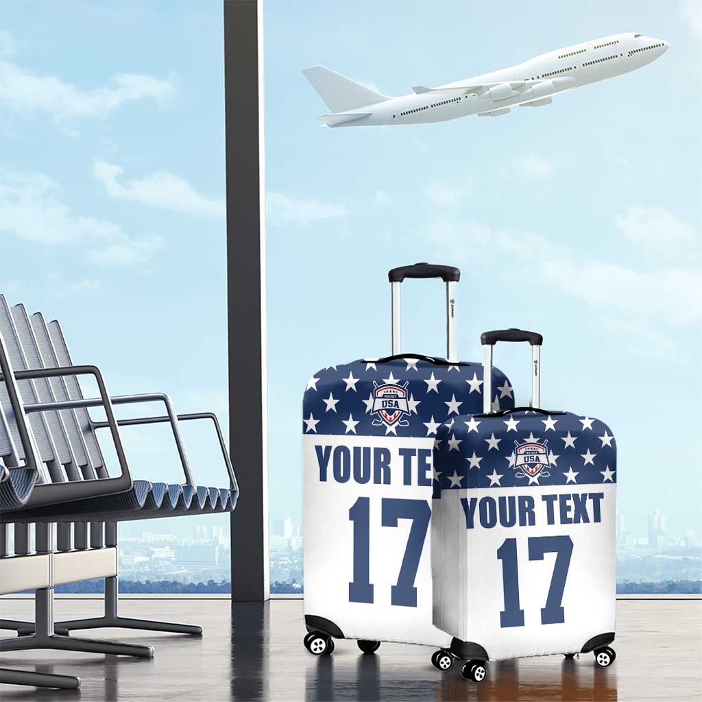 Custom USA Ice Hockey Luggage Cover Sporty Style Go Champions