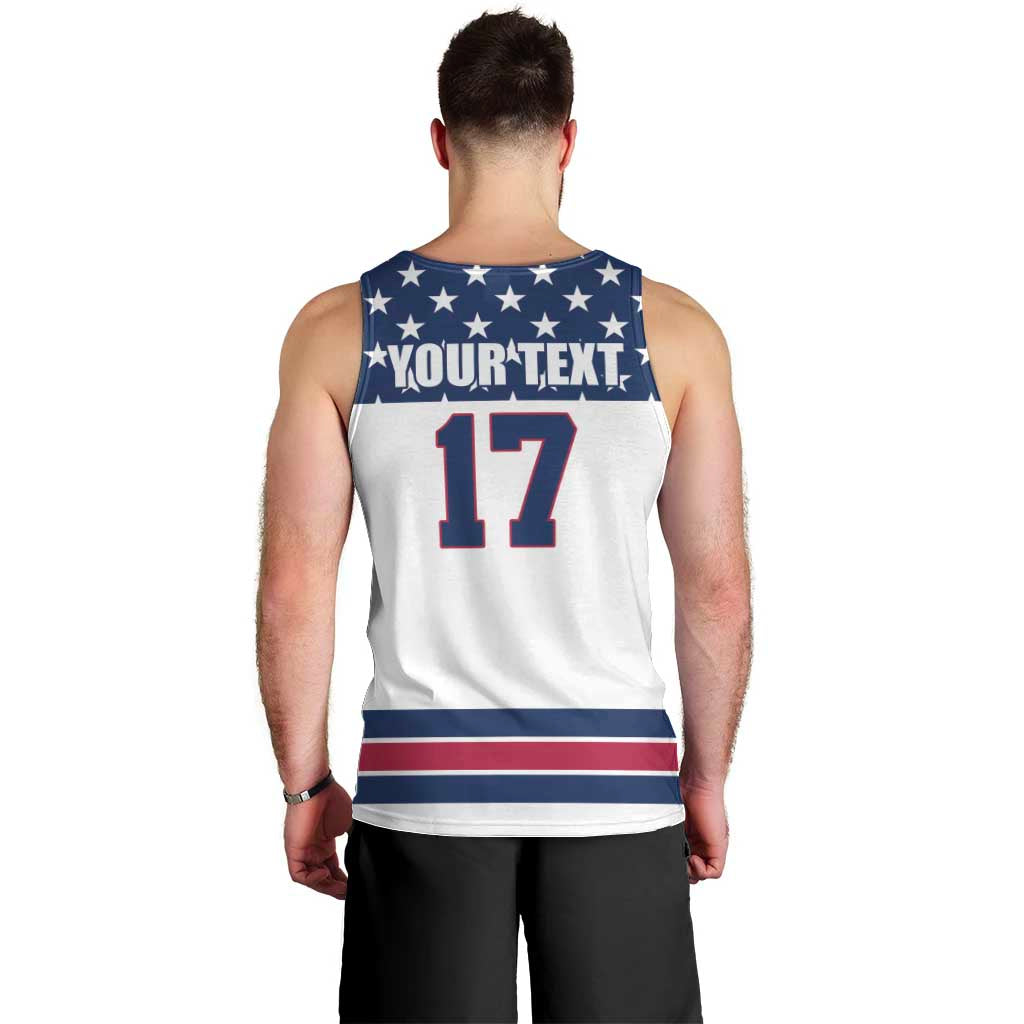 Custom USA Ice Hockey Men Tank Top Sporty Style Go Champions