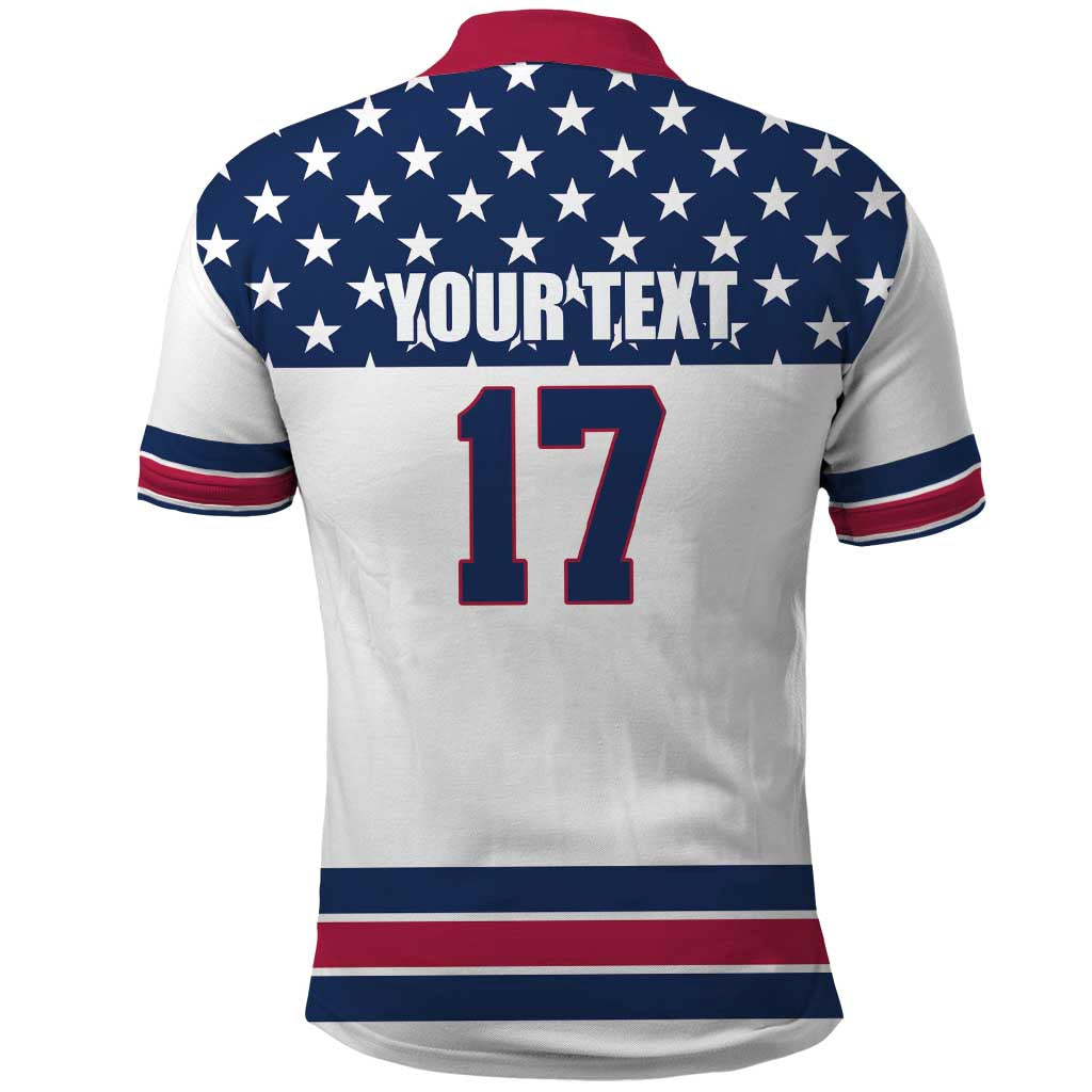 Custom USA Ice Hockey Polo Shirt Sporty Style Go Champions