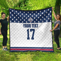 Custom USA Ice Hockey Quilt Sporty Style Go Champions
