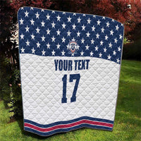 Custom USA Ice Hockey Quilt Sporty Style Go Champions