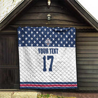 Custom USA Ice Hockey Quilt Sporty Style Go Champions