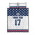 Custom USA Ice Hockey Quilt Bed Set Sporty Style Go Champions