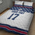 Custom USA Ice Hockey Quilt Bed Set Sporty Style Go Champions