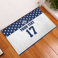 Custom USA Ice Hockey Rubber Doormat Sporty Style Go Champions