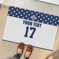 Custom USA Ice Hockey Rubber Doormat Sporty Style Go Champions