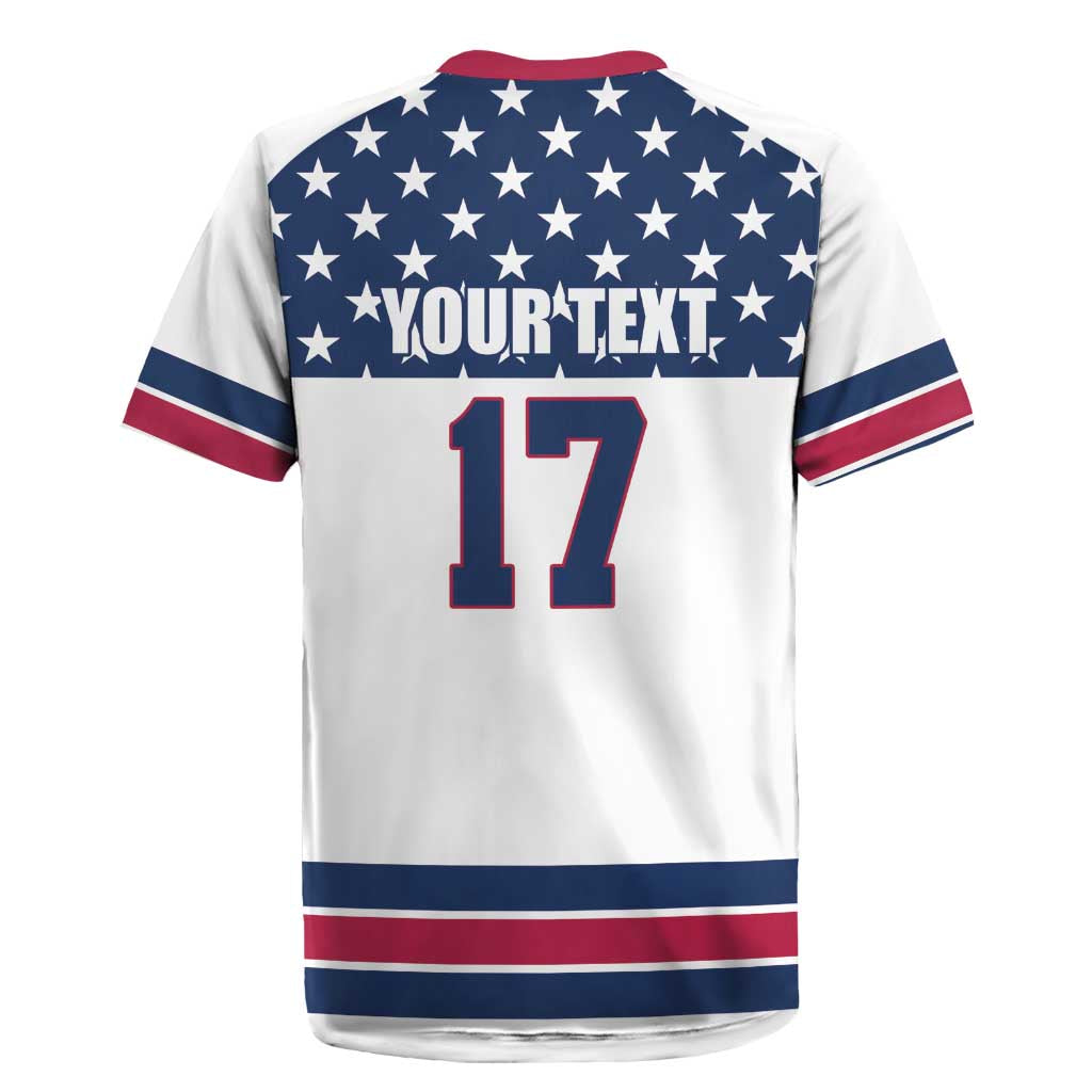 Custom USA Ice Hockey Rugby Jersey Sporty Style Go Champions