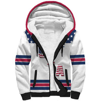 Custom USA Ice Hockey Sherpa Hoodie Sporty Style Go Champions