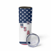 Custom USA Ice Hockey Skinny Tumbler Sporty Style Go Champions