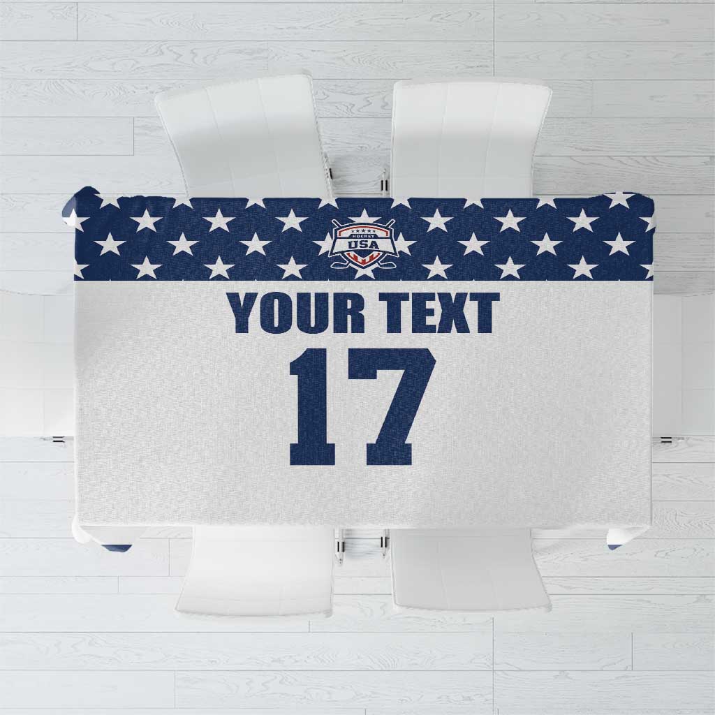 Custom USA Ice Hockey Tablecloth Sporty Style Go Champions