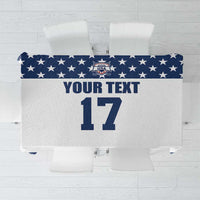 Custom USA Ice Hockey Tablecloth Sporty Style Go Champions