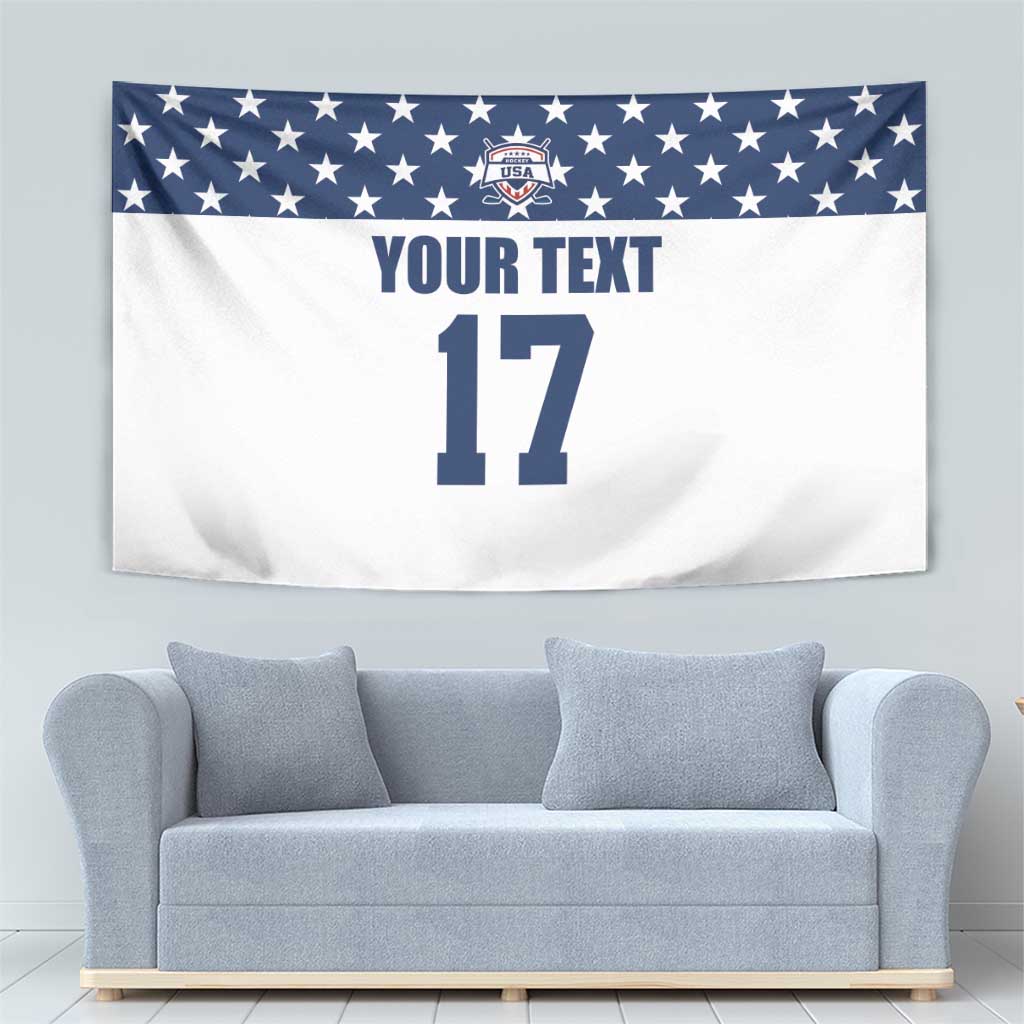 Custom USA Ice Hockey Tapestry Sporty Style Go Champions