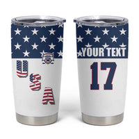 Custom USA Ice Hockey Tumbler Cup Sporty Style Go Champions
