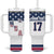Custom USA Ice Hockey Tumbler With Handle Sporty Style Go Champions
